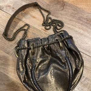 Elie Tahari Metallic Leather Bag